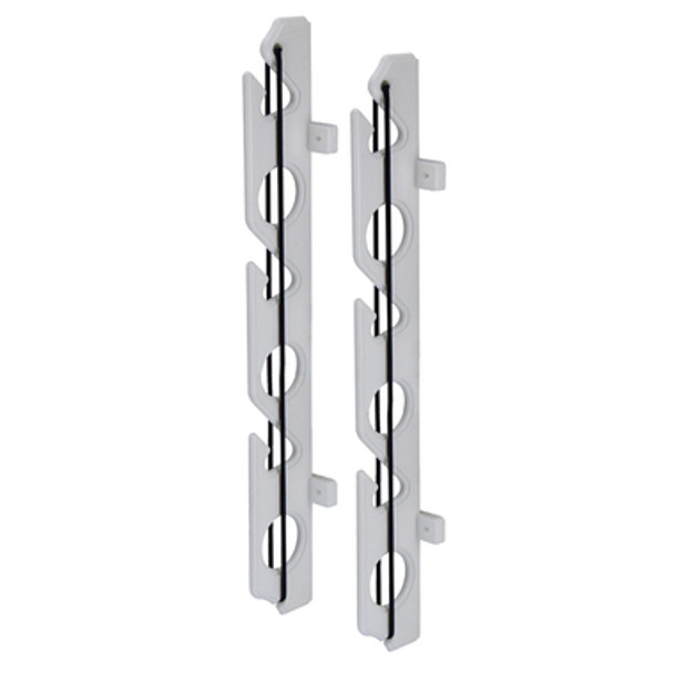 Relaxn Rod Rack - 6 Rods White PP with Bungee Lock