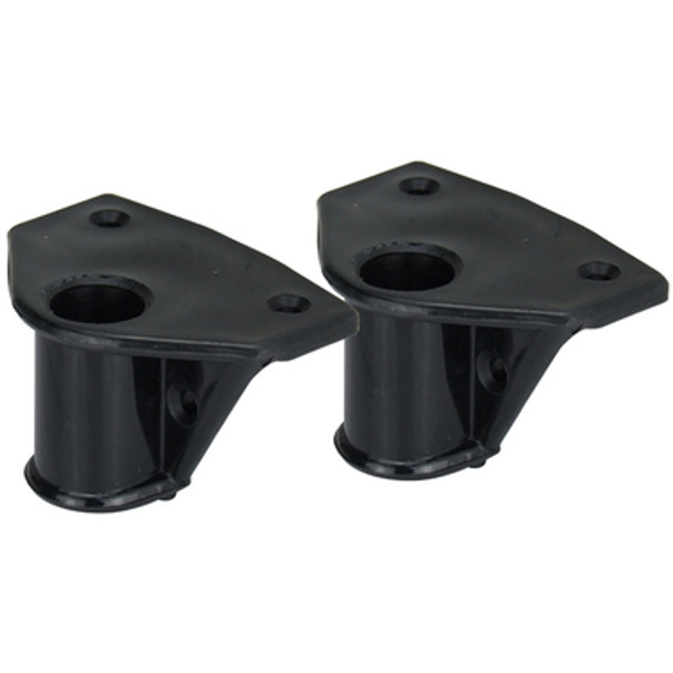 Rowlock Socket Side Mount Pair Black 70 x 18mm