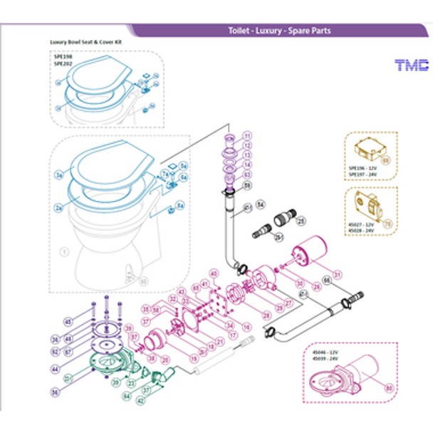 TMC Toilet Plastic Impeller