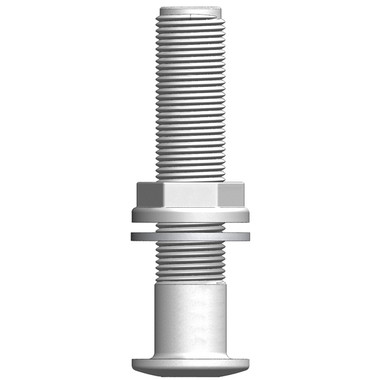 TruDesign Extra Long Skin Fitting 1-1/2" BSP In White - 140mm Thread