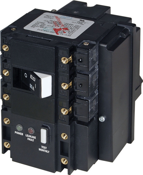 Blue Sea Residual Current Circuit Breaker ELCI Main C-Series Frame - Triple Pole
