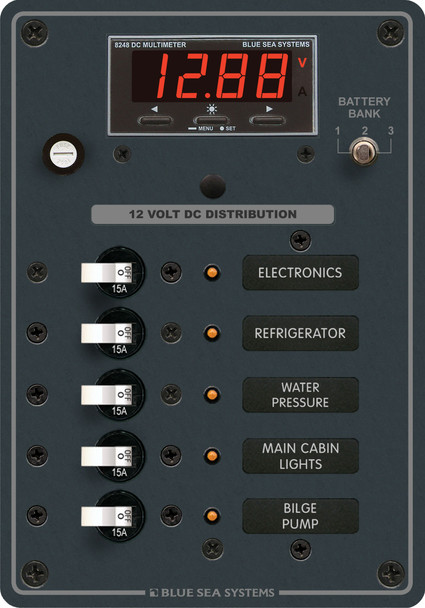 Blue Sea Circuit Breaker Panel DC Branch