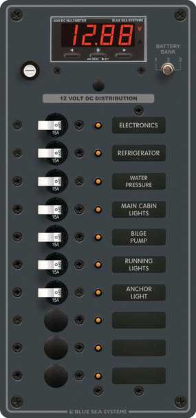 Blue Sea Circuit Breaker Panel DC Branch