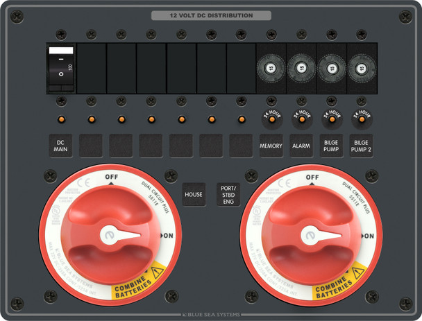 Blue Sea Triple Battery Bank Management Panel