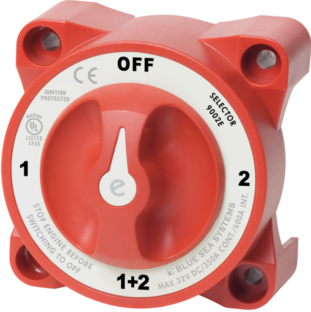 Blue Sea e-Series Battery Switch Selector with AFD