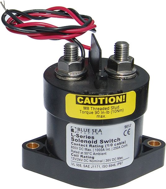 Blue Sea L-Series 250A Solenoid Switch
