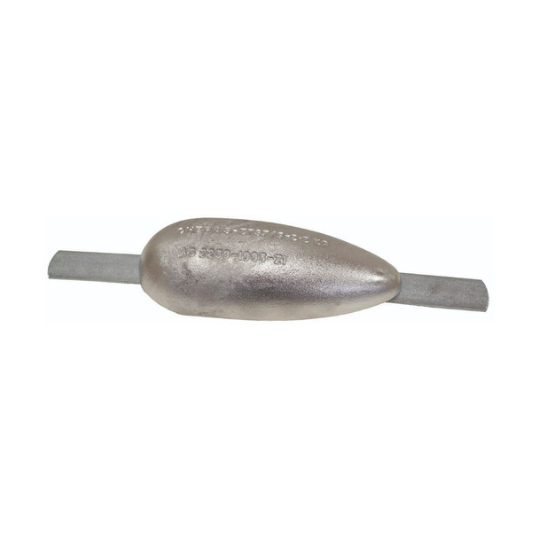 Zinc Anode Range - "Cheras" - Streamlined Teardrop Anodes - With Galvanised Strap