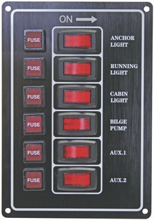 Alloy Illuminating Switch Panels - Vertical Mount