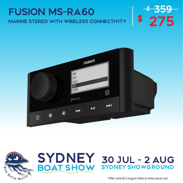 Fusion MS-RA60 Marine Stereo With Wireless Connectivity