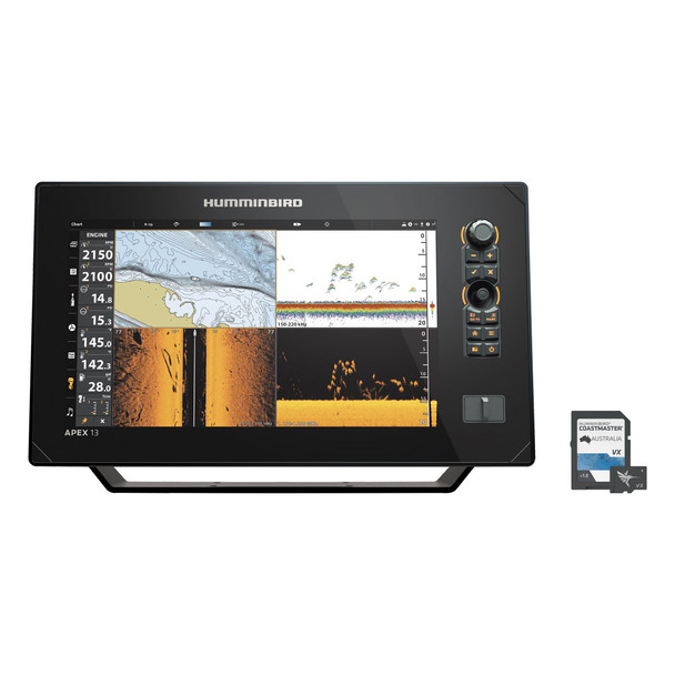 Humminbird Apex 13 Fishfinder MSI+ GPS Includes Coastmaster Map