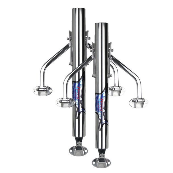 Reelax Base Reef Rigger 550 Outrigger Bases Stainless Steel (Pair)