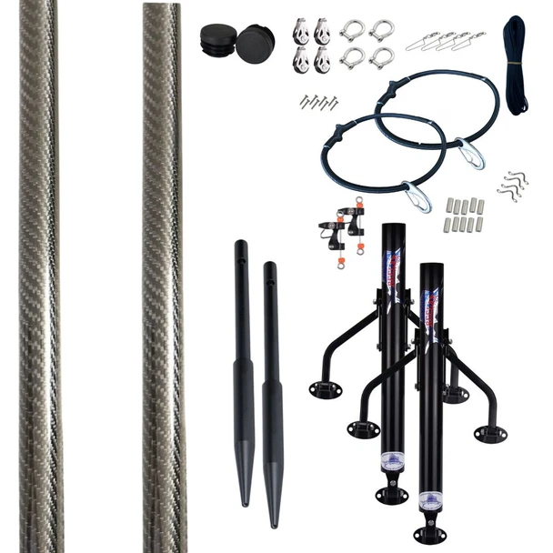 Reelax Reef 550 with 5.5m 3K Grander Series Carbon Poles & Stainless Steel Rigging Kit & Spears