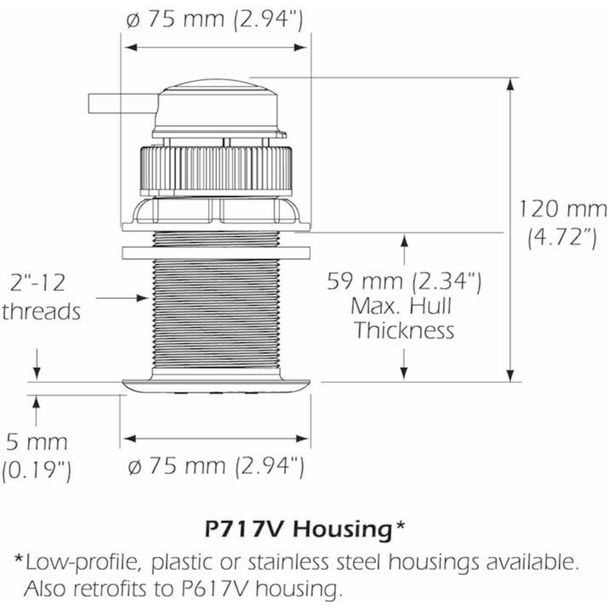 Airmar DX900 Multilog Smart Electromagnetic Speed Sensor