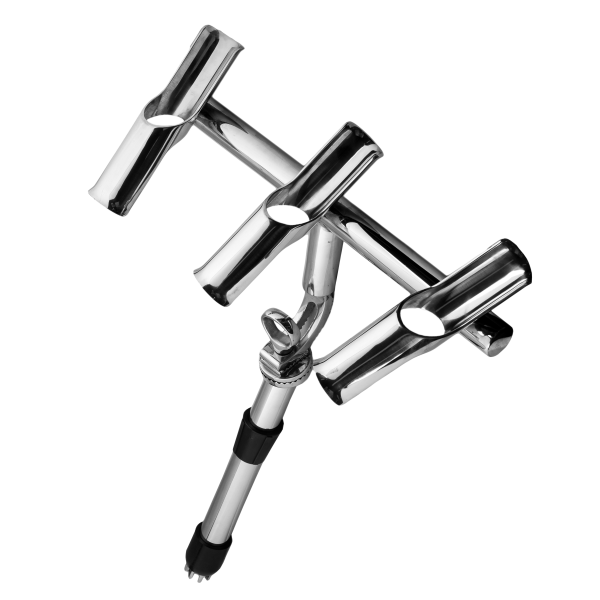 Viper Pro Series Multi Directional 3 Way Cast Half Tube Rod Holders (Pair)