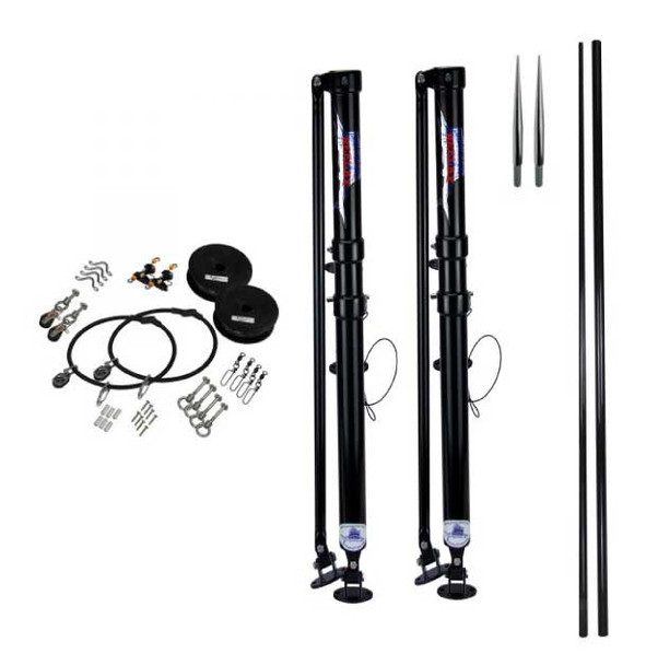 Reelax Junior 600 Black Edition Outrigger Kit & 6.1M 3K Carbon includes SS Rig Kit + Spe