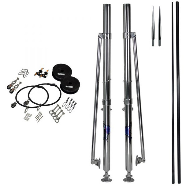 Reelax Mini 1000 with 6.5M 3K Grander Series Carbon Poles & Rigging Complete Kit