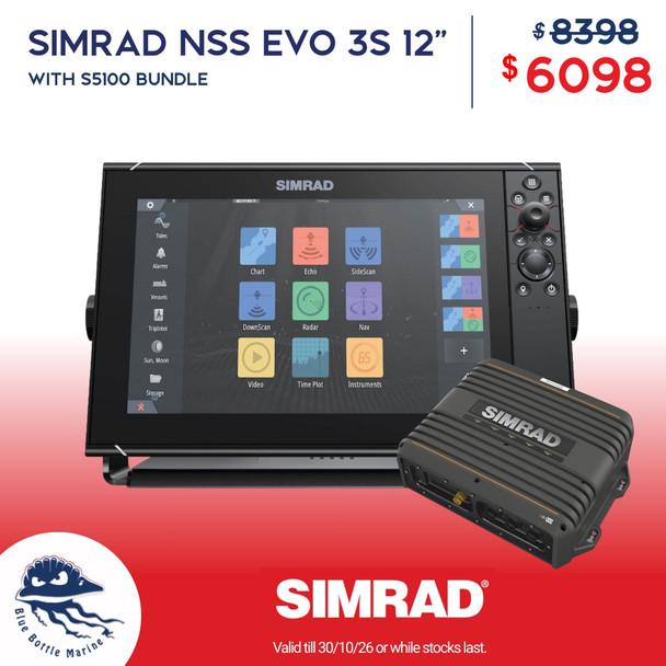 SIMRAD NSS 12 Evo 3S + S5100 Bundle