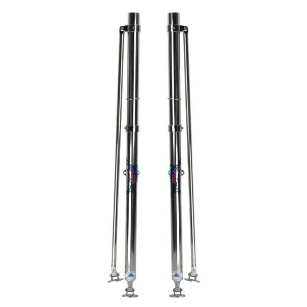 Reelax Base Junior 1000 Outrigger Bases Stainless Steel (Pair)