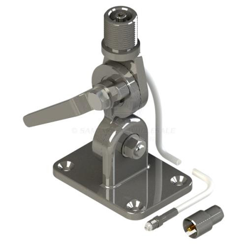 Pacific Antenna Base Fold Down 5m Cable SS Longreach Pro with Handle