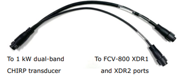 Furuno FCV-800 Dual Channel CHIRP Y cable