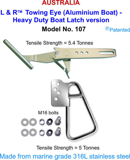 Launch & Retrieve Boat Latch - Aluminum Boat  over 6.5m / 21ft