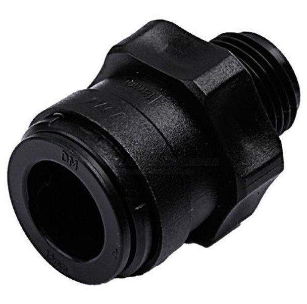 DMfit Connector Straight 15mm Tube x BSPTM