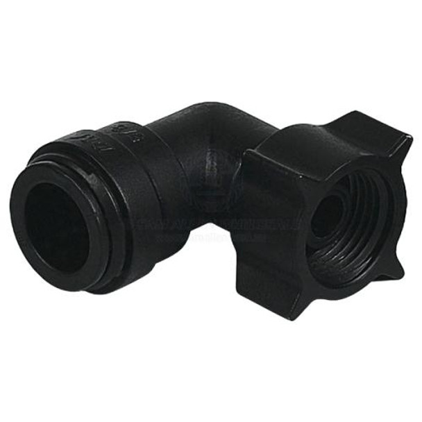 DMfit Connector Elbow Swivel 15mm Tube x BSPPF