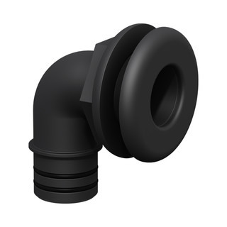 Flow-Rite Qwik-Lok Thru-Hull 1 1/8" Elbow