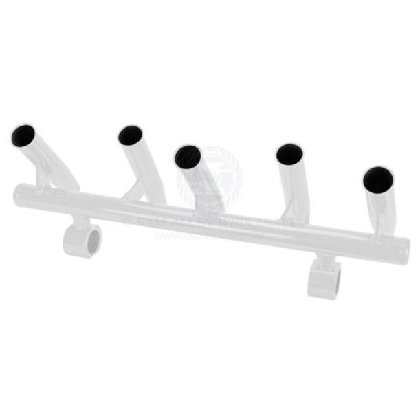 White Relaxn T-Top Rocket Launcher Clamp On - 5 Rod Holders