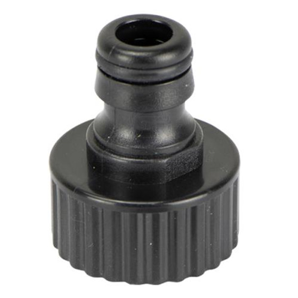 Hose adaptor nylon 3/4 GHTF x garden hose snap-on male