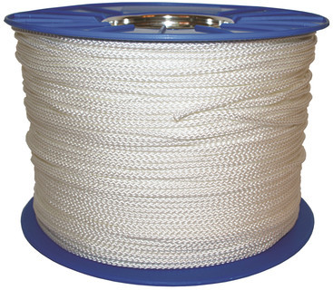 Eight Plait Dinghy Line - White