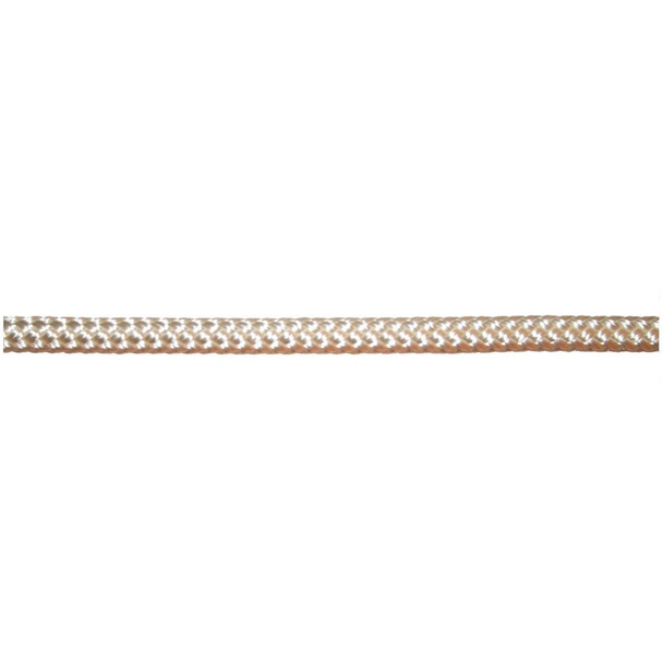 Polyester Double Braid Solid White Rope