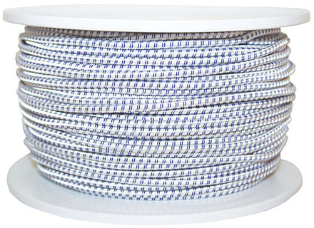 Shockcord Reels - White with Colour Fleck 100 Metre Flanged