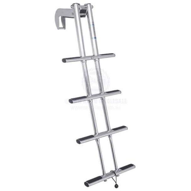 Ladders - Removable Telescopic - 4 Steps - Stainless Steel - Hook Over