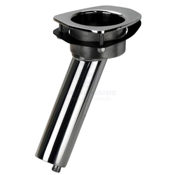 Relaxn Mako Series Rod/Cup Holder - Stainless Steel - Concealed Mount