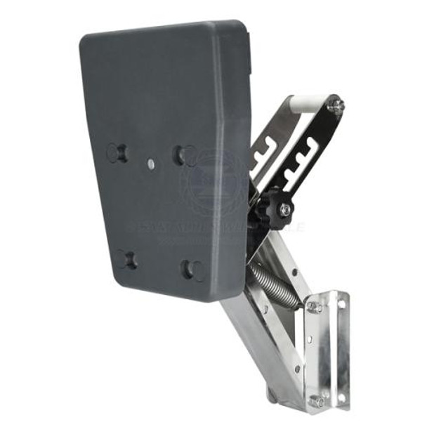 Outboard Motor Bracket - 316 Stainless Steel with Plastic Mounting Board