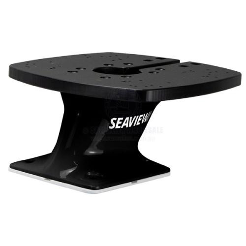 Seaview Radar Tower Kit AFT Lean 150mm Black Incl Base & Top Plate