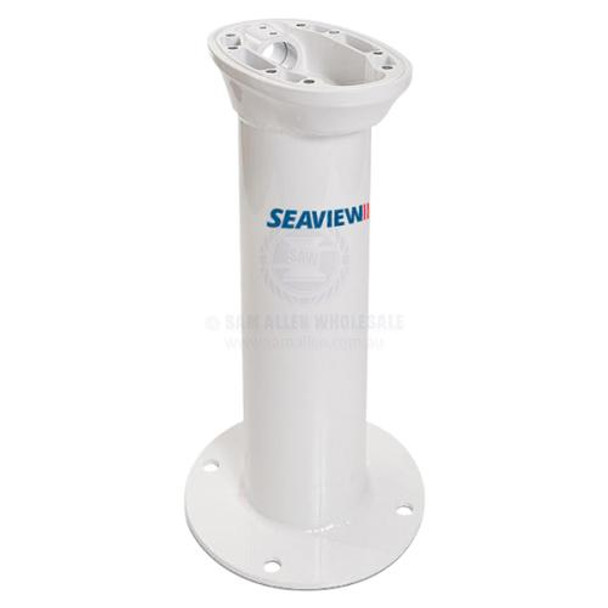 Seaview Modular Base Mount 458mm High Vertical White PC Aluminium