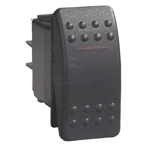 Switch Rocker Carling C2 Line LED On-Off - Black 12V