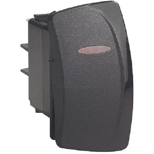 Switch Rocker Carling C4 Line LED On-Off-(On) 24V 15A Black Right Hand