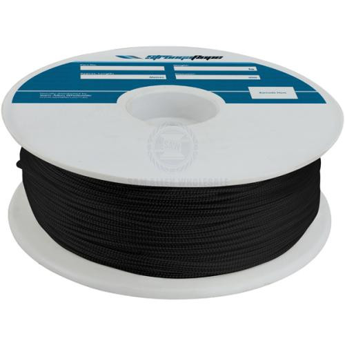 Strong Rope - Polyester Double Braid Solid Black (Reel)