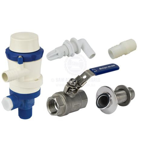 Deck Wash & Bait Tank Pickup Kit S/Steel High Speed Suit 12mm & 15mm DMfit QC