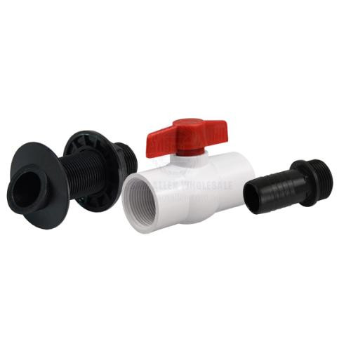 Deck Wash Water Pickup Kit Black Nylon Suit 3/4 ID Flexible Hose