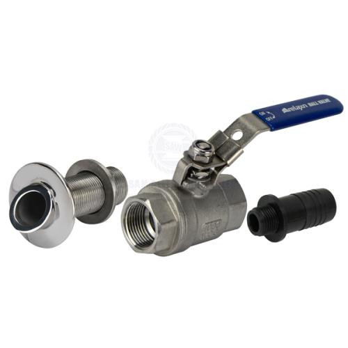 Deck Wash Water Pickup Kit S/Steel High Speed Suit 1/2 ID Flexible Hose