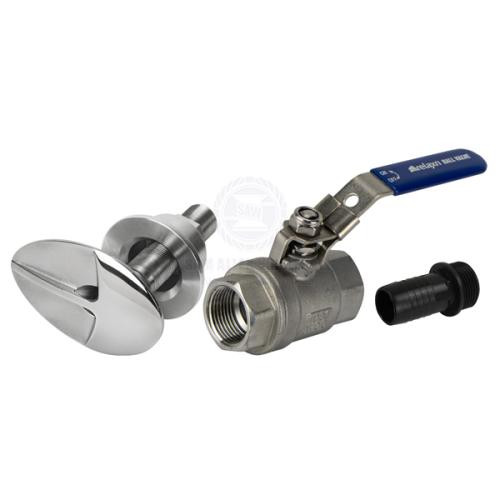 Deck Wash Water Pickup Kit Super Sucker S/Steel Suit 1/2 ID Flexible Hose