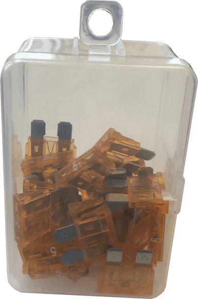 5A LED Indicator Blade Fuse Orange – 30 Pack