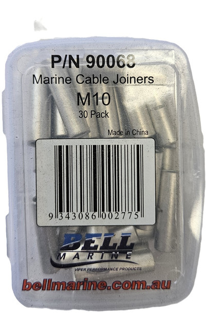 Cable Joiners M10 Tinned Copper – 30 Pack