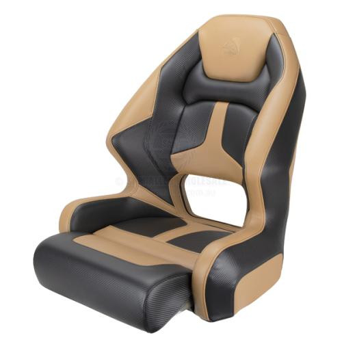 Relaxn Seat Mako Incl Thigh Rise Tan & Black Carbon With Cover