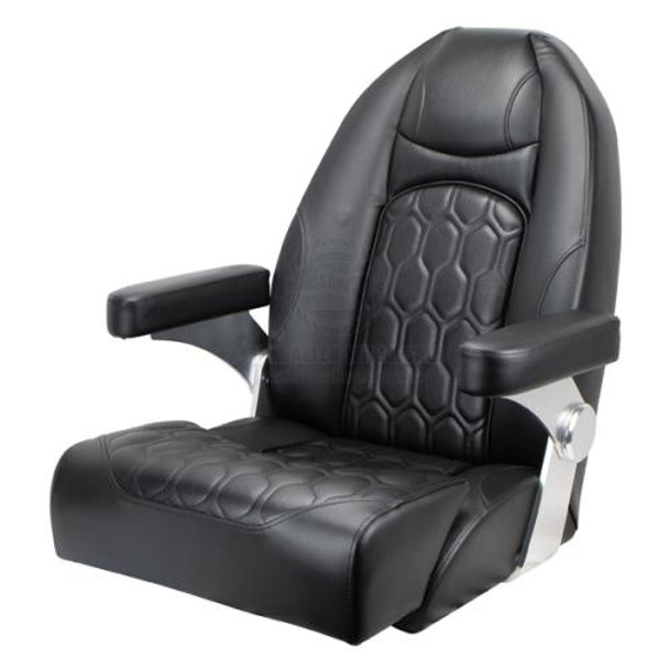 Relaxn Seat Relaxn Nautilus With G316 Ss Hinged Thigh Rise Black