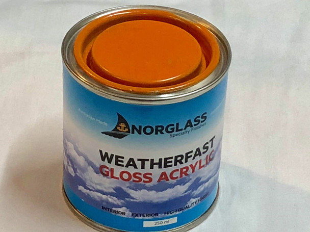 Norglass Weatherfast Gloos Acrylic Air-sea Orange